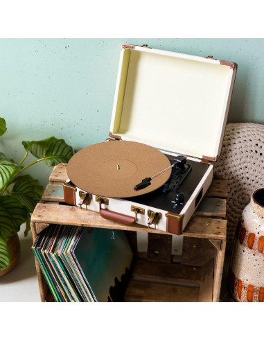 Alfombrilla Antideslizante Joyzan de Corcho para Tocadiscos 295 mm