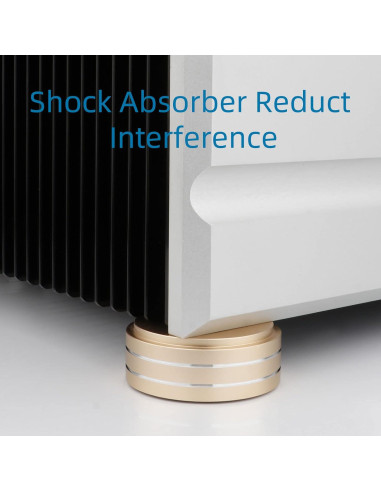 Pies de Aislamiento Monosaudio para Tornamesa y Altavoces Oro