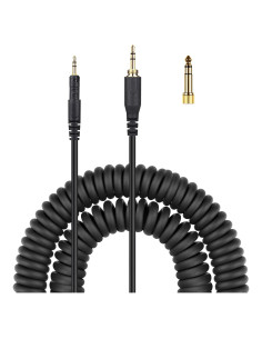 Cable AUX en espiral Fezzlo 1.3m a 4.5m para Audio-Technica