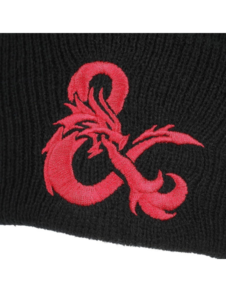 Gorro de Acrílico Negro Bordado Dungeons & Dragons Ampersand