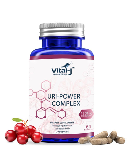 Suplemento Urinario Vital-J 1350mg - D-Manosa, Arándano, Hibisco