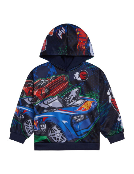 Sudadera con Capucha Hot Wheels para Niños 5T - Forro Polar