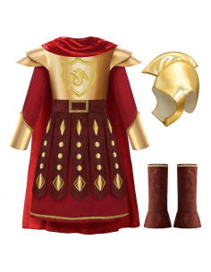Disfraz de Soldado Romano ReliBeauty para Niños con Casco y Capa