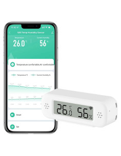Termómetro Higrómetro WiFi Gaoducash 1-Pack Sensor Inteligente