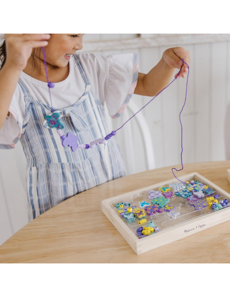 Kit de Cuentas de Madera Melissa & Doug Mariposa 125 Piezas