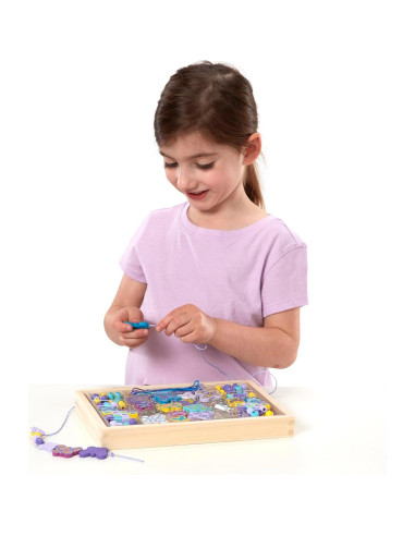 Kit de Cuentas de Madera Melissa & Doug Mariposa 125 Piezas