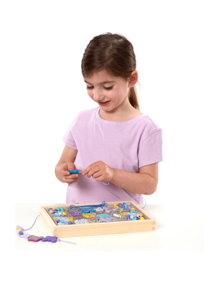 Kit de Cuentas de Madera Melissa & Doug Mariposa 125 Piezas