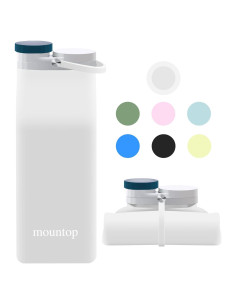 Botella de Agua Colapsable Mountop 591ml Silicona BPA Free