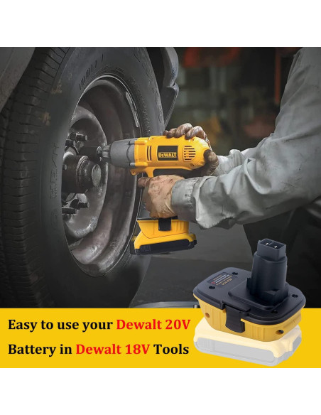 Adaptador DCA1820 DEWALT 18V a 20V para Baterías Litio