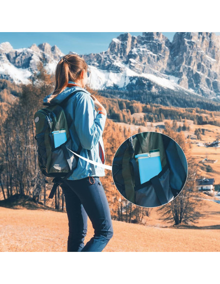 Botella de Agua Colapsable Mountop 591ml Silicona BPA Free