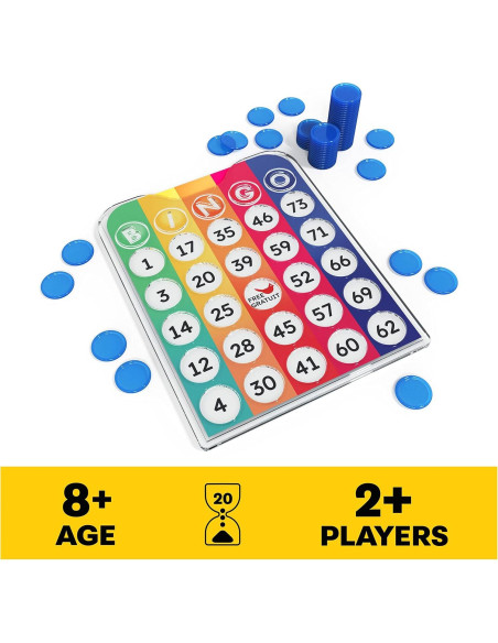 Juego de Bingo Portátil Spin Master Pack & Go para 2+ Jugadores Juego de Bingo Portátil Spin Master Pack & Go para 2+ Jugadores