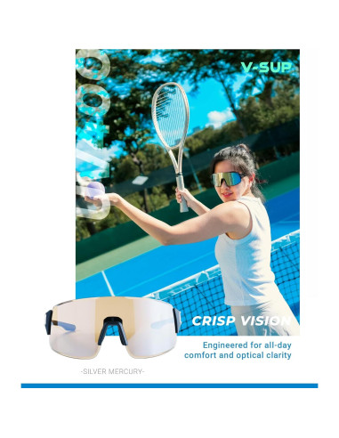 Gafas de Ciclismo V-SUP VC4341 UV400 Ajustables Ultra-Ligeras