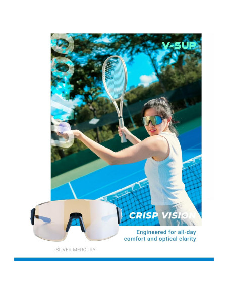 Gafas de Ciclismo V-SUP VC4341 UV400 Ajustables Ultra-Ligeras
