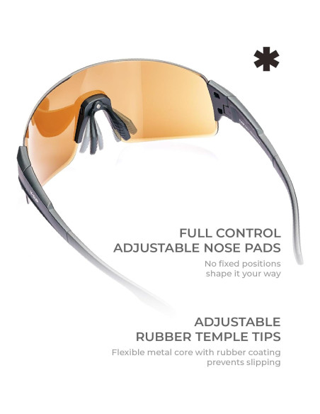 Gafas de Ciclismo V-SUP VC4341 UV400 Ajustables Ultra-Ligeras