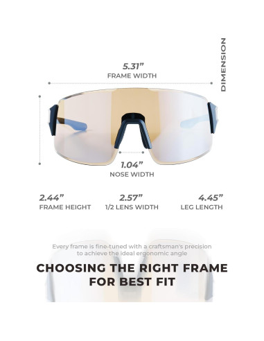 Gafas de Ciclismo V-SUP VC4341 UV400 Ajustables Ultra-Ligeras