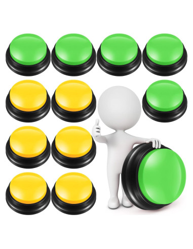 Yunsailing 12 Buzzers Grabables para Juegos de Aula y Trivia