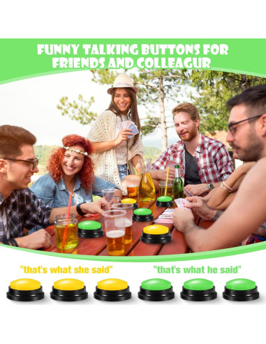 Yunsailing 12 Buzzers Grabables para Juegos de Aula y Trivia
