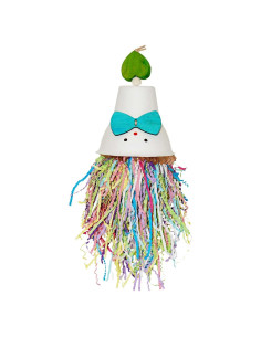 Juguete para Aves Lewinhook - Accesorio de Madera y Papel Colorido