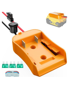 Adaptador de Batería Dewalt 20V Crivon con Interruptor Inline