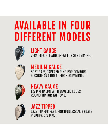 Pua de guitarra Black Mountain Asteroide 3 en 1 - 3 Grosores