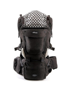 Portabebés Ergonómico SUNVENO 3 en 1 Negro, Soporta 20 kg 2