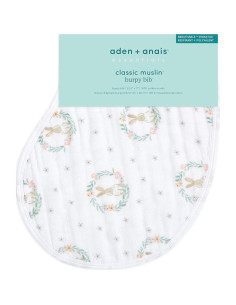 Babero Burpy Aden + Anais Floral de Campo 100% Algodón 4 Capas 2