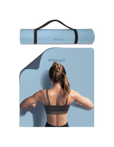 Alfombrilla de Yoga Extra Gruesa 8mm Wohao 182.88x71.12cm Antideslizante