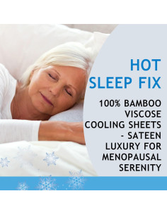 Sábanas Refrigerantes JOMO King Crema 4 Piezas 156 GSM 2