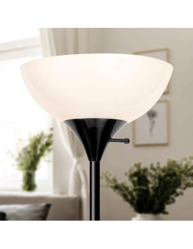 Lámpara de Pie LED Dimmable Brightech Sky Dome - Negro