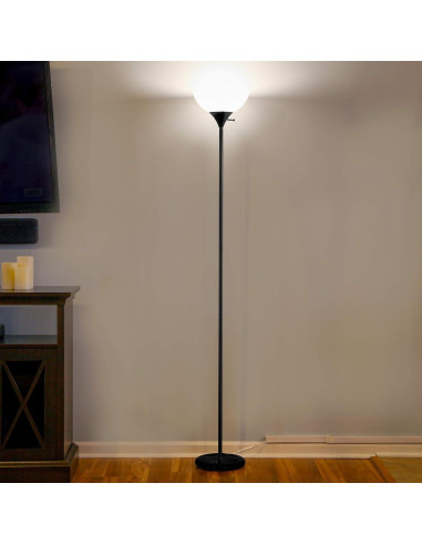 Lámpara de Pie LED Dimmable Brightech Sky Dome - Negro