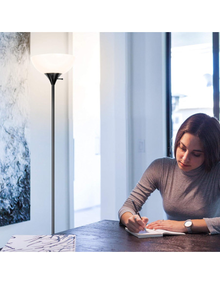 Lámpara de Pie LED Dimmable Brightech Sky Dome - Negro