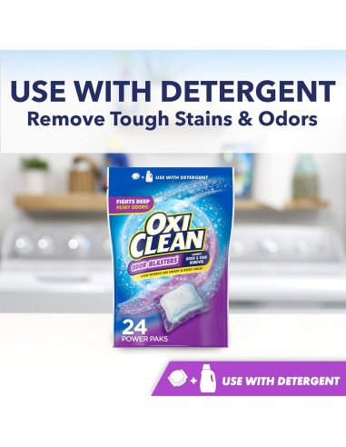 OxiClean Eliminador de Olores y Manchas 24 Paquetes 0.65 kg