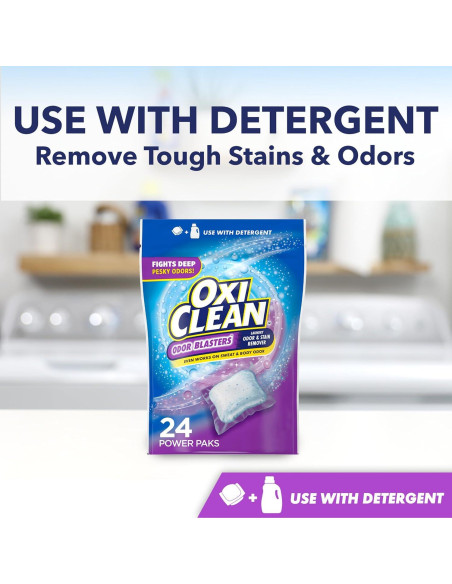 OxiClean Eliminador de Olores y Manchas 24 Paquetes 0.65 kg