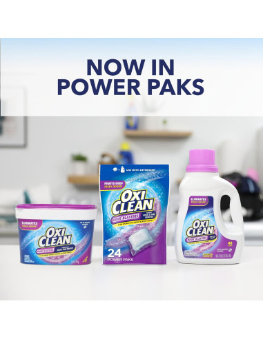 OxiClean Eliminador de Olores y Manchas 24 Paquetes 0.65 kg