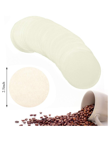 Filtros de papel Outus para café Aeropress 500 piezas 6.35 cm