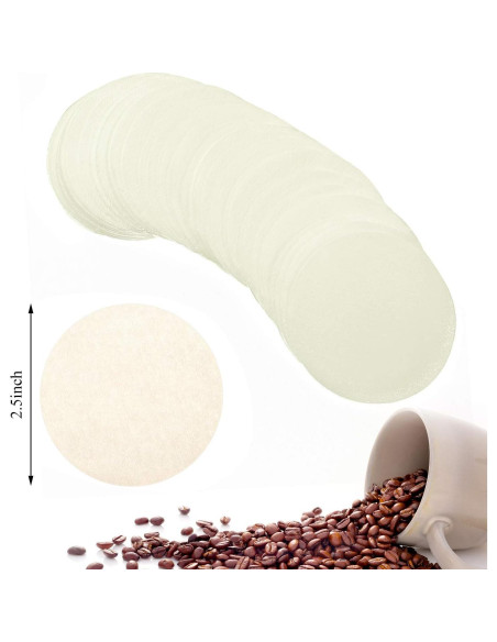 Filtros de papel Outus para café Aeropress 500 piezas 6.35 cm