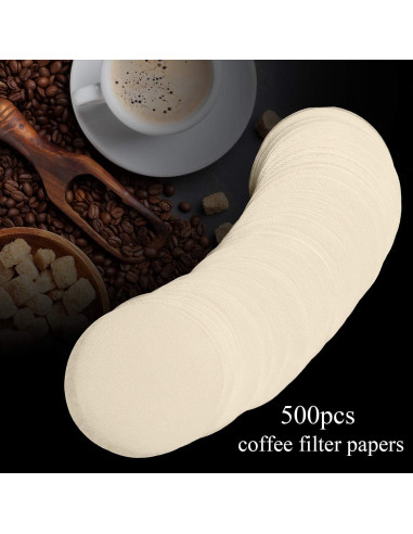 Filtros de papel Outus para café Aeropress 500 piezas 6.35 cm
