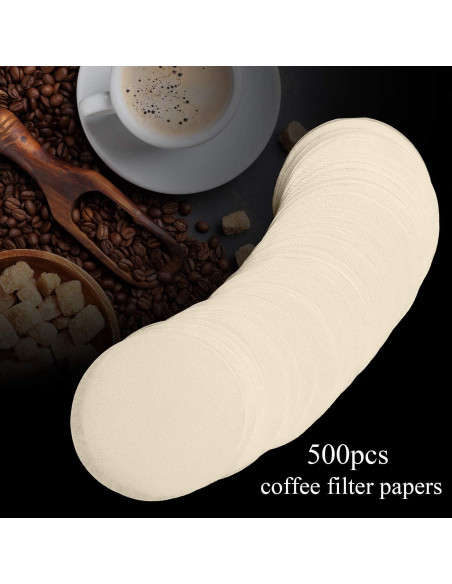 Filtros de papel Outus para café Aeropress 500 piezas 6.35 cm