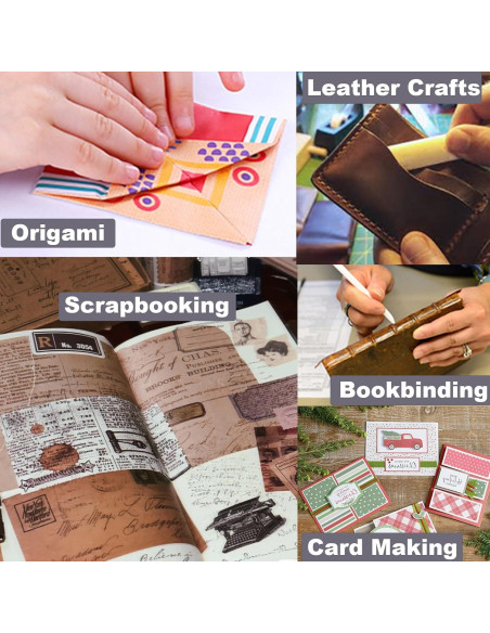 Carpeta de Hueso Genuino VENCINK para Manualidades 15.24 cm