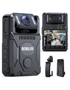 Cámara Corporal BOBLOV M7 128GB 1080P HD con GPS y Batería 4000mAh