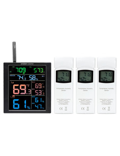 Estación Meteorológica Wi-Fi Clima Ambiental WS-1938 con 3 Sensores