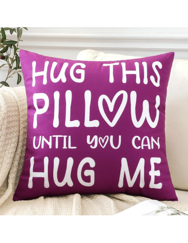 Funda de Cojín OTOSTAR Cuadrada 45.72 cm Franela Púrpura