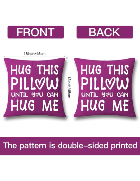 Funda de Cojín OTOSTAR Cuadrada 45.72 cm Franela Púrpura