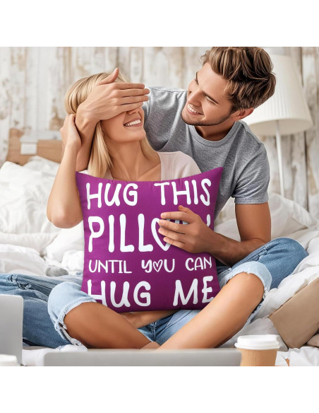 Funda de Cojín OTOSTAR Cuadrada 45.72 cm Franela Púrpura