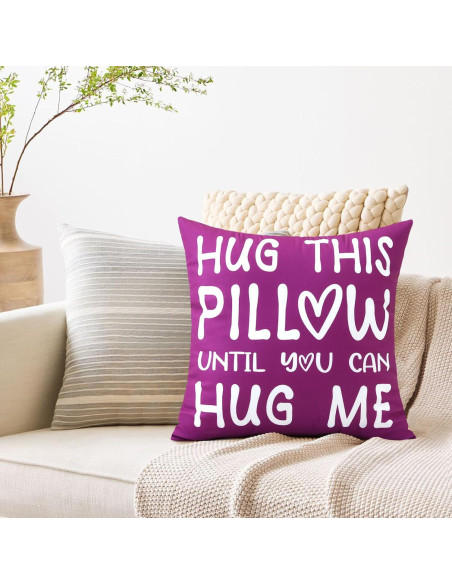 Funda de Cojín OTOSTAR Cuadrada 45.72 cm Franela Púrpura