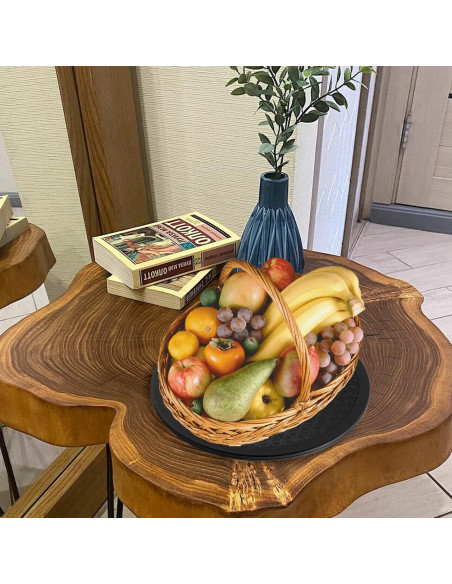 Soporte Giratorio 360 SINJEUN 12" Negro - 8 Piezas