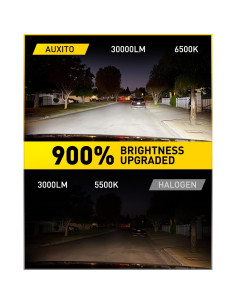 Bombillas LED AUXITO 9005 30000LM Luz de Niebla 6500K 2