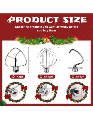 Accesorios de Mezclador de Cocina K45 Acero Inoxidable 4.5QT