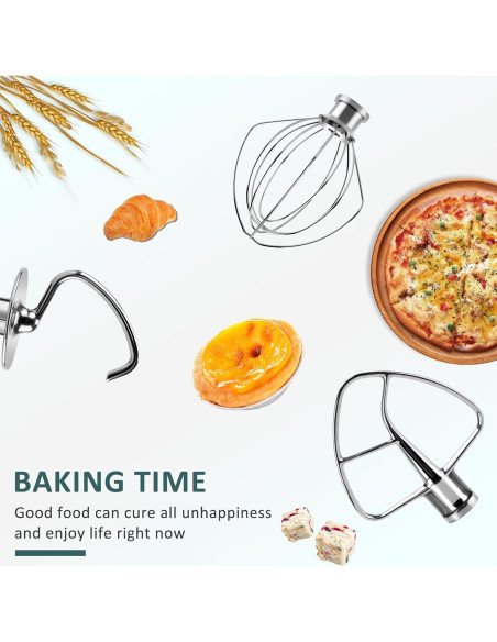 Accesorios de Mezclador de Cocina K45 Acero Inoxidable 4.5QT