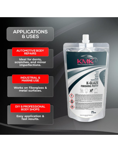 Masilla Automotriz KMK K-Glaze G-10440 440ml Alta Adhesión